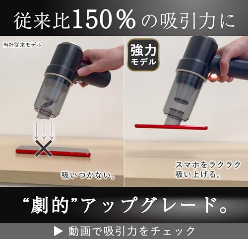 Swifswee ハンディクリーナー コードレス 強力吸引 carcleaner-dryer-black-f の商品画像 2