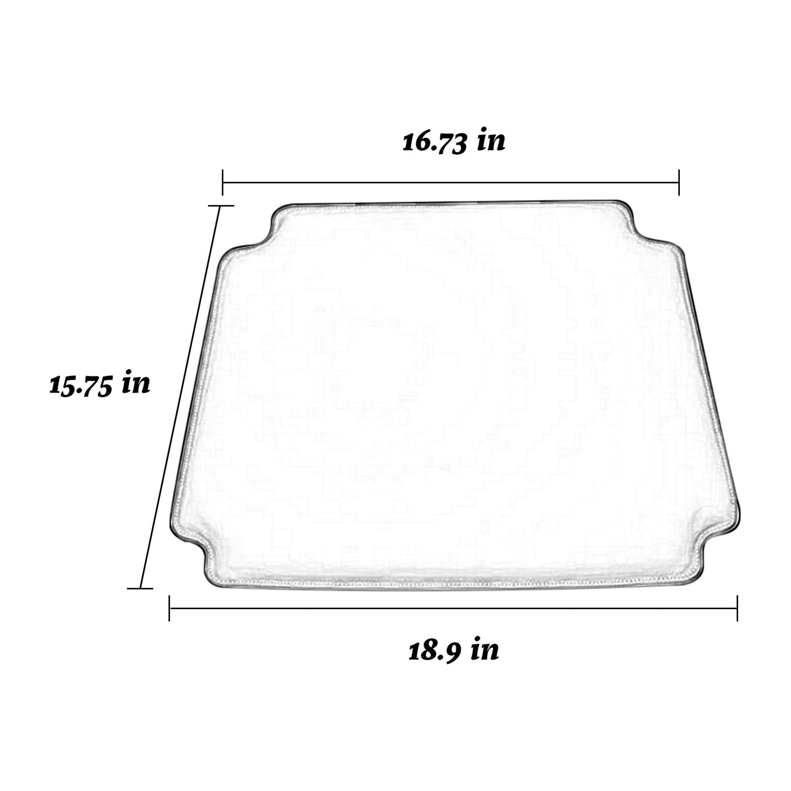 Forsho Seat Cushion for Wishbone Dining Chair, Premium PU High Density Foam Chair Pads - Brown