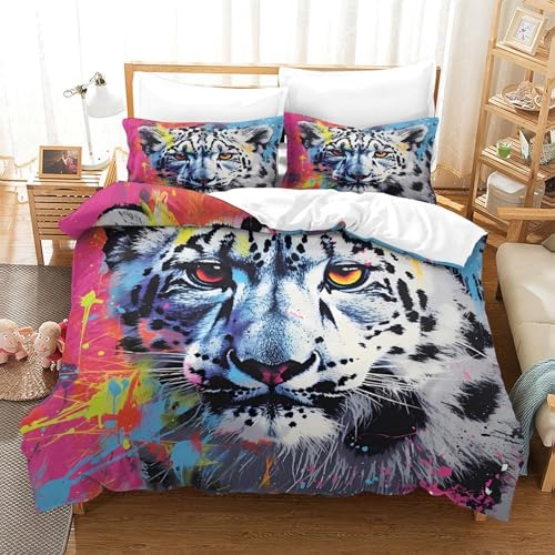 Parure de couette serpent 3D en microfibre résistante ultra douce de qualité - 3