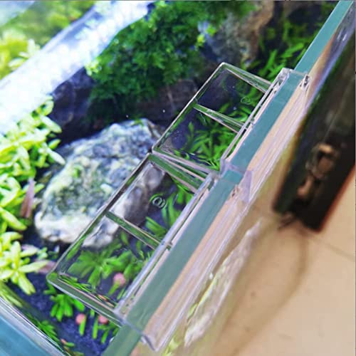 Hffheer 20Pcs Aquarium Glass Cover Clip Acrylic Universal Lid Clips for Rimless Aquariums Clear Color Acrylic Aquarium Glass Cover Holder(12mm) - Image 3