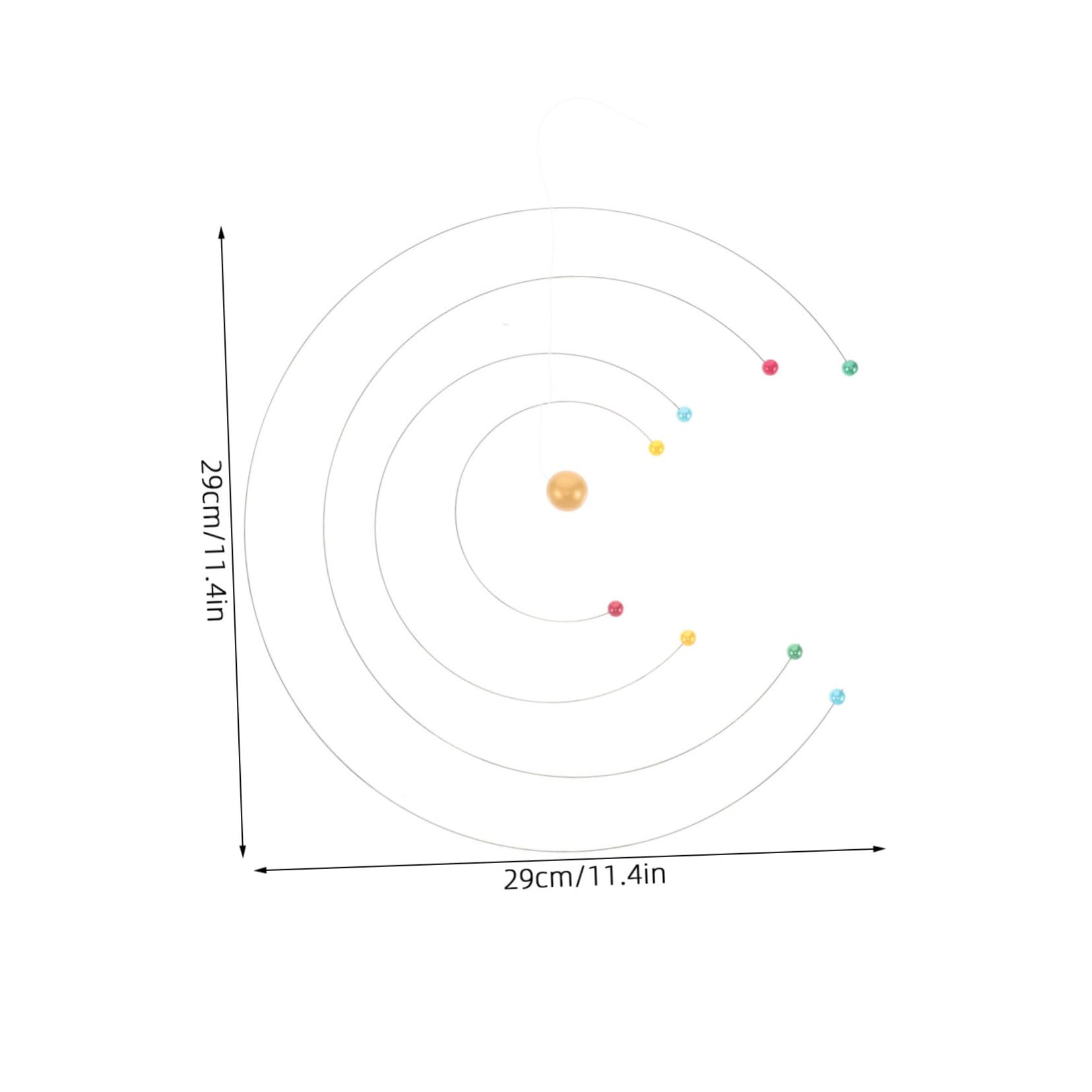 Parliky Model Hanging Mobile Dynamic Balance Wind Chime Modern Science Room Decor for Classrooms and Home Unique Educational Space Decoration Nordic Style Art