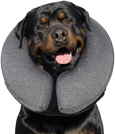 MIDOG Inflatable Dog Cone After Surgery, Donut Collar for X-Large...