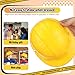 Hemoton 2 Pack Kids Construction Hard Hat, Yellow Toy Helmet for Toddler Birthday Party Supplies, Engineer Worker Costume Accessories, Soft Plastic Builder Dress Up Hats Ages 3-5