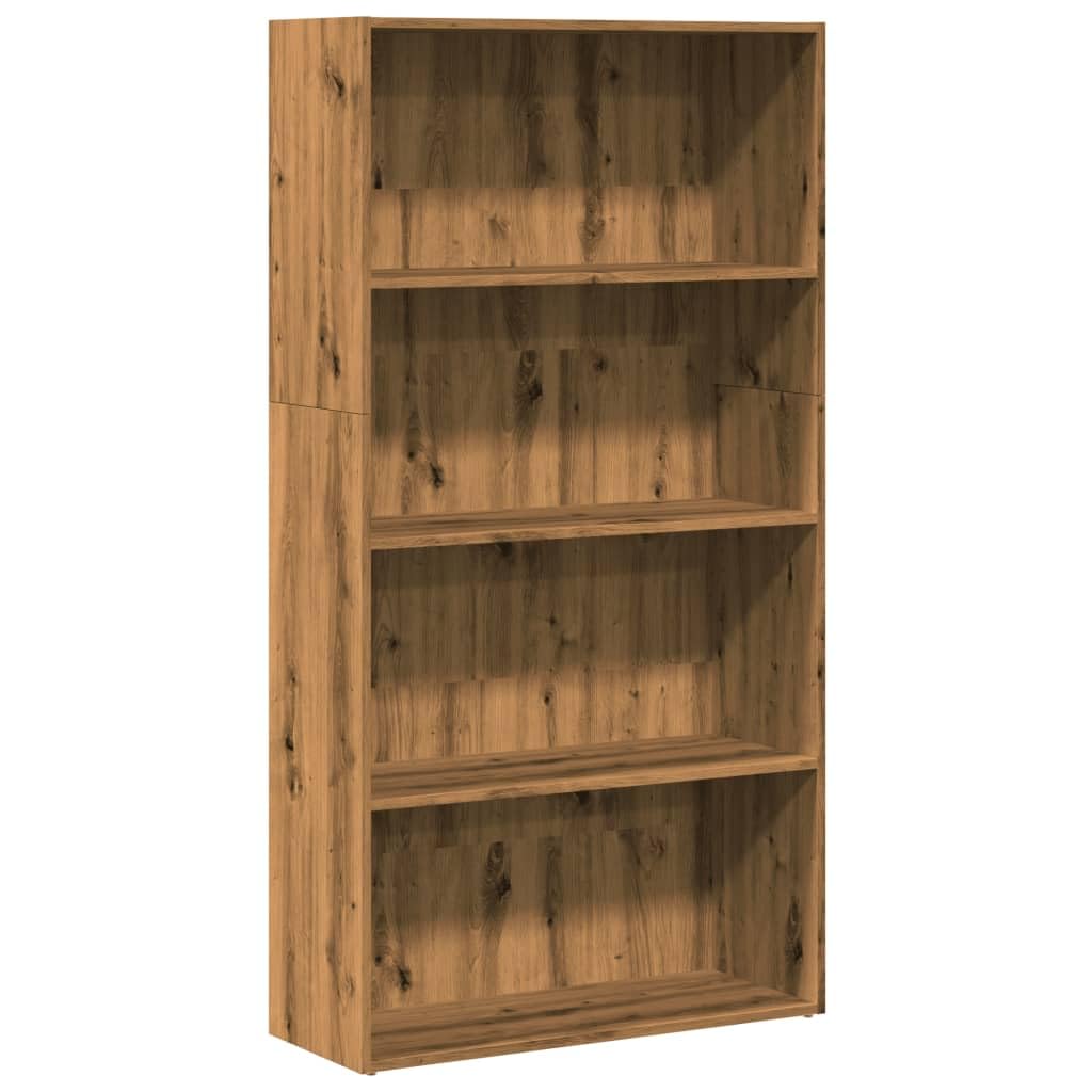 Vidaxl Bookcase, Storage Cabinet For Living Room, Book Shelf For Display, Book Rack, Cupboard, Modern Style, Artisian Oak Engineered Wood