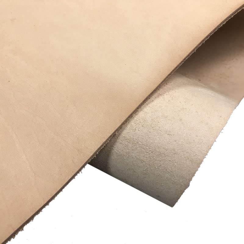Material de Cuero de Vaca Genuino 3,5mm de Espesor Cuero curtido Vegetal Tira de Piezas de Grano Completo para Manualidades de Arte Hecho a Mano DIY
