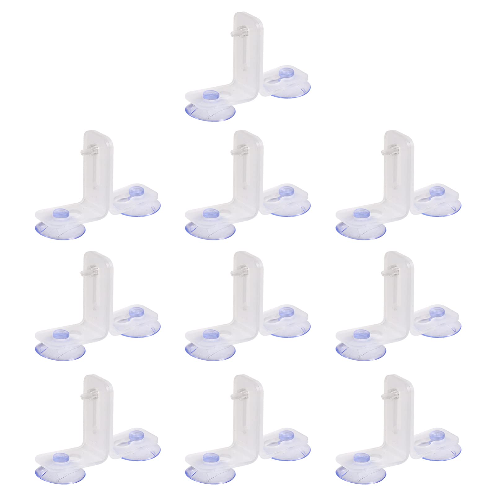 ULTECHNOVO 30piezas Clip De Separación para Acuarios De Ventosas Fijación Segura para Placas para Peceras y Soporte De Accesorios