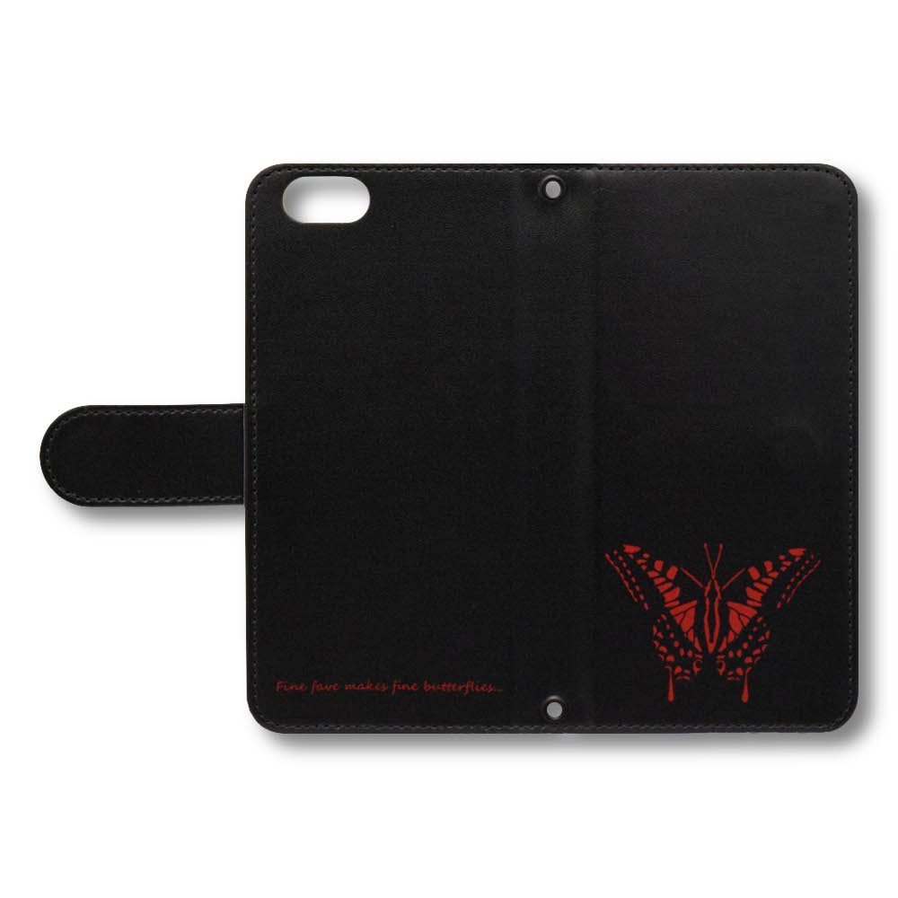 Amazon.co.jp: 蝶 スマホケース Android 手帳型 ブラック Motorola
