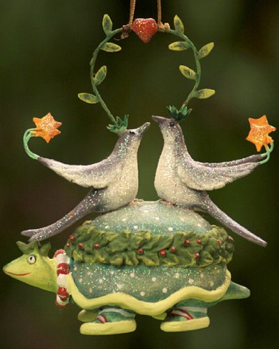Patience Brewster Krinkles 2 Turtle Doves 12 Days Christmas Ornament
