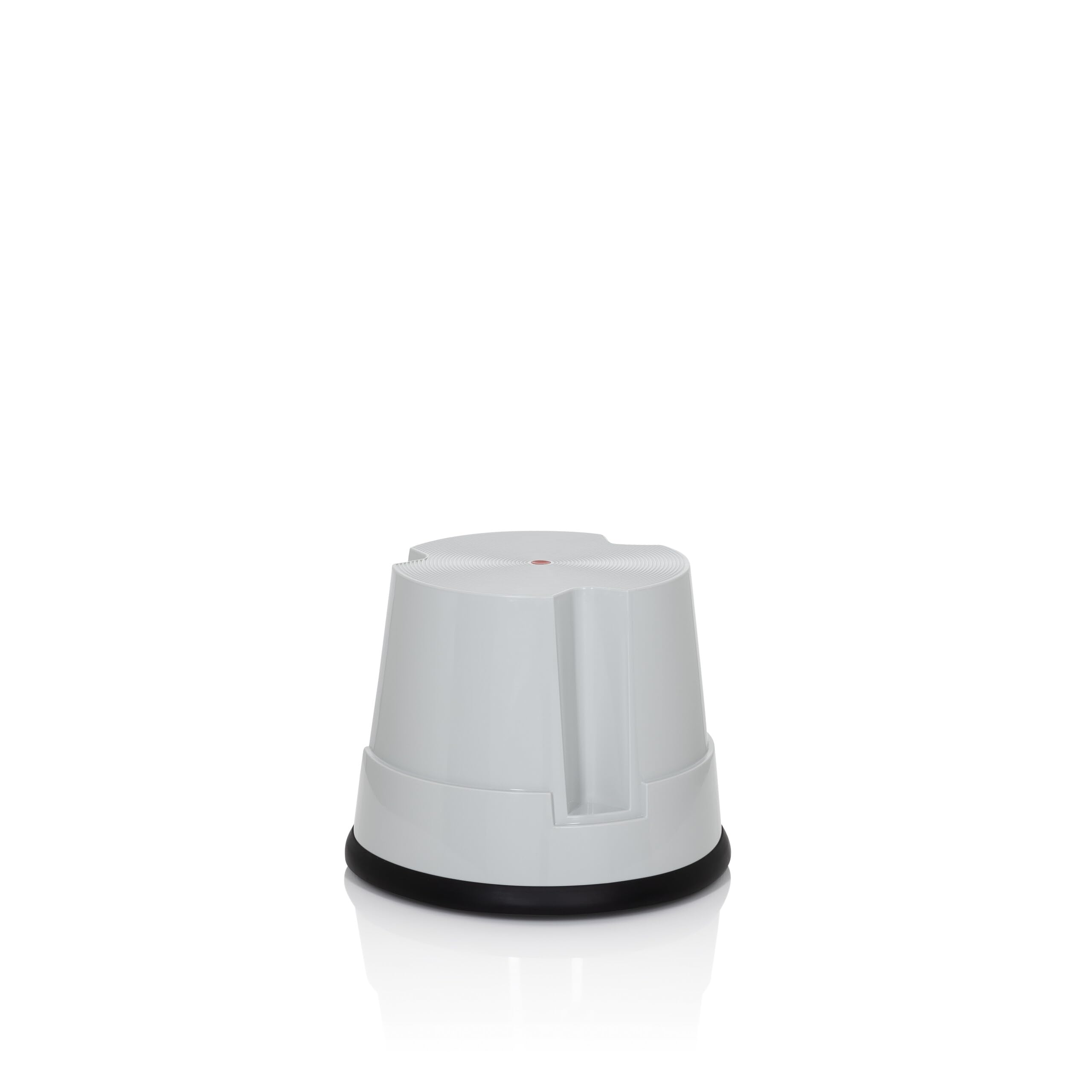 hjh OFFICE 830005 Taburete con Ruedas TIO-S Gris, Altura 32 cm, soporta hasta 150 kg, Taburete rodante, Plástico