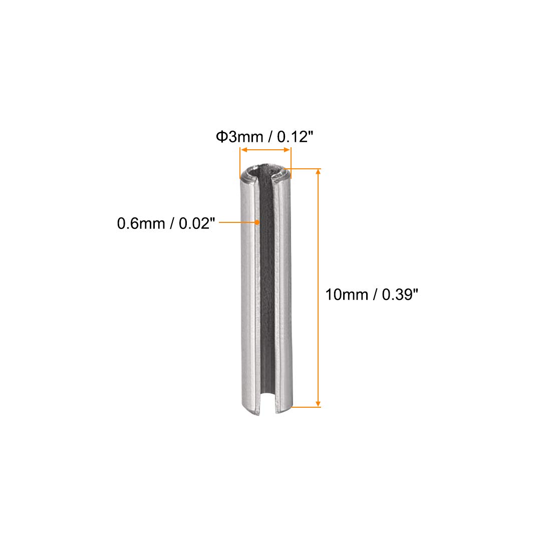 100 Pieces M2.5 X 25mm 304 Stainless Steel Slotted... - Grandado