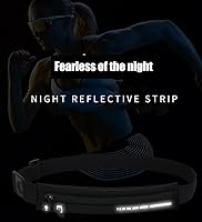 Vista 5 de Paquete de 2 cinturones para correr para mujeres y hombres, soporte para teléfono, cinturón de cintura para entrenamiento y correr, cinturón