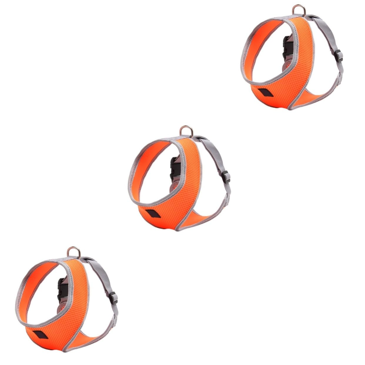 BESPORTBLE 3pezzi Pettorina Per Cani Taglia Gilet Sicuro Arancione Con e Anello Per Guinzaglio Comfort e Stile Per Passeggiate e Corsa