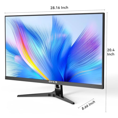 Image of Great voell 32inch 4K UHD Computer Monitor, 3840x2160p, 100% sRGB, 178 Viewing Angle, HDMI & DisplayPort, VESA 75x75mm, Black