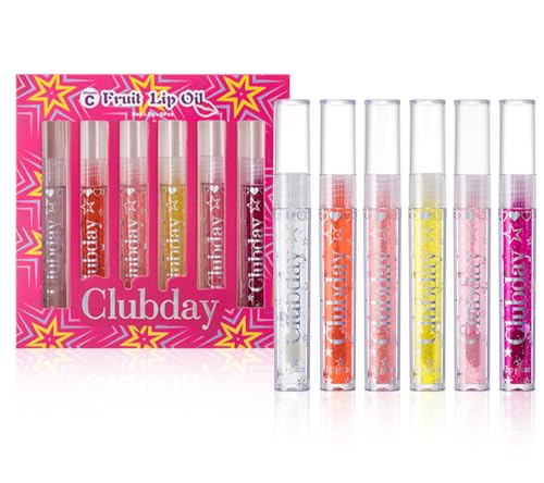 NIE PAN CHONG SHENG Espejo duradero Brillo labial nacarado 6 Set Hidratante Hidratante Transparente Luz de agua Aceite de labios Maquillaje (1,6G * 6 piezas)