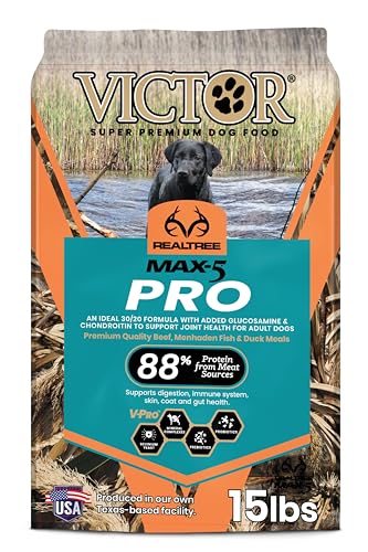 Image of VICTOR Realtree MAX-5 PRO High Protein Dry Dog Food - Gluten Free, 15 lb