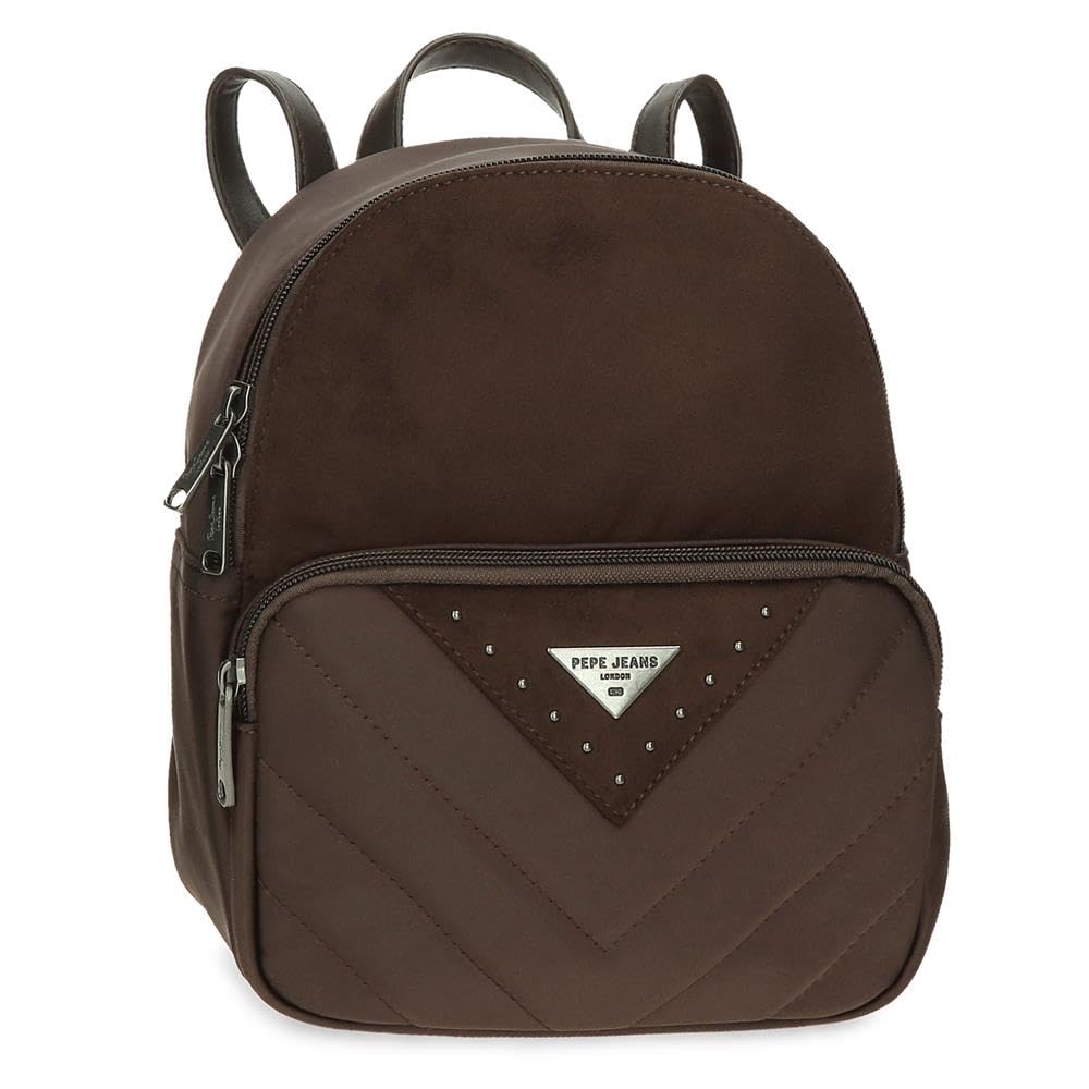 Pepe Jeans Natalie Mochila casual fabricada en Poliéster y PU., Tirantes anchos y ajustables que se adaptan, bolsillo frontal. De Joumma Bags