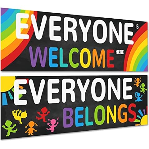Motivierende Klassenzimmer-Dekorationen, Willkommens-Banner Poster für Lehrer, positives inspirierendes Wachstum, Mindset Banner für Studenten, Bildung, Pinnwand Wanddekor für Vorschule, Elementary Cover