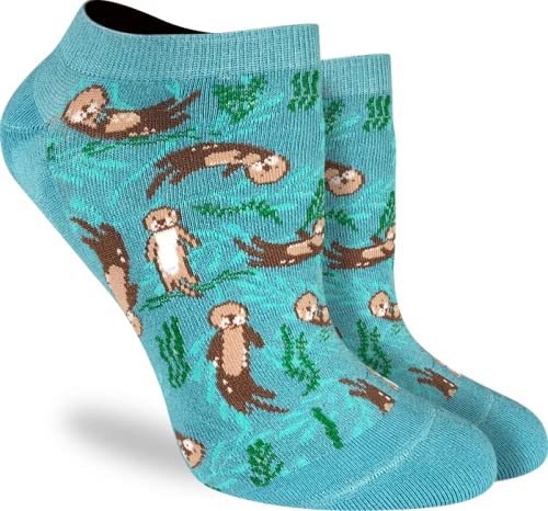 Good Luck SockWomen's Sea Otters Ankle Socks, Adult