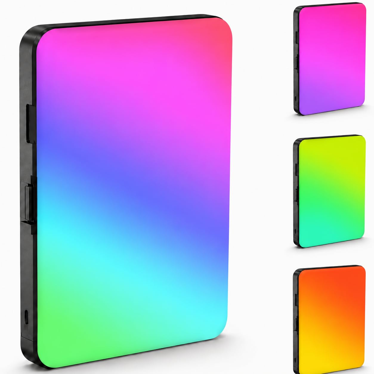 Luz LED RGB para Gravar Vídeo Iluminador Portátil Recarregável Foto e Vídeo