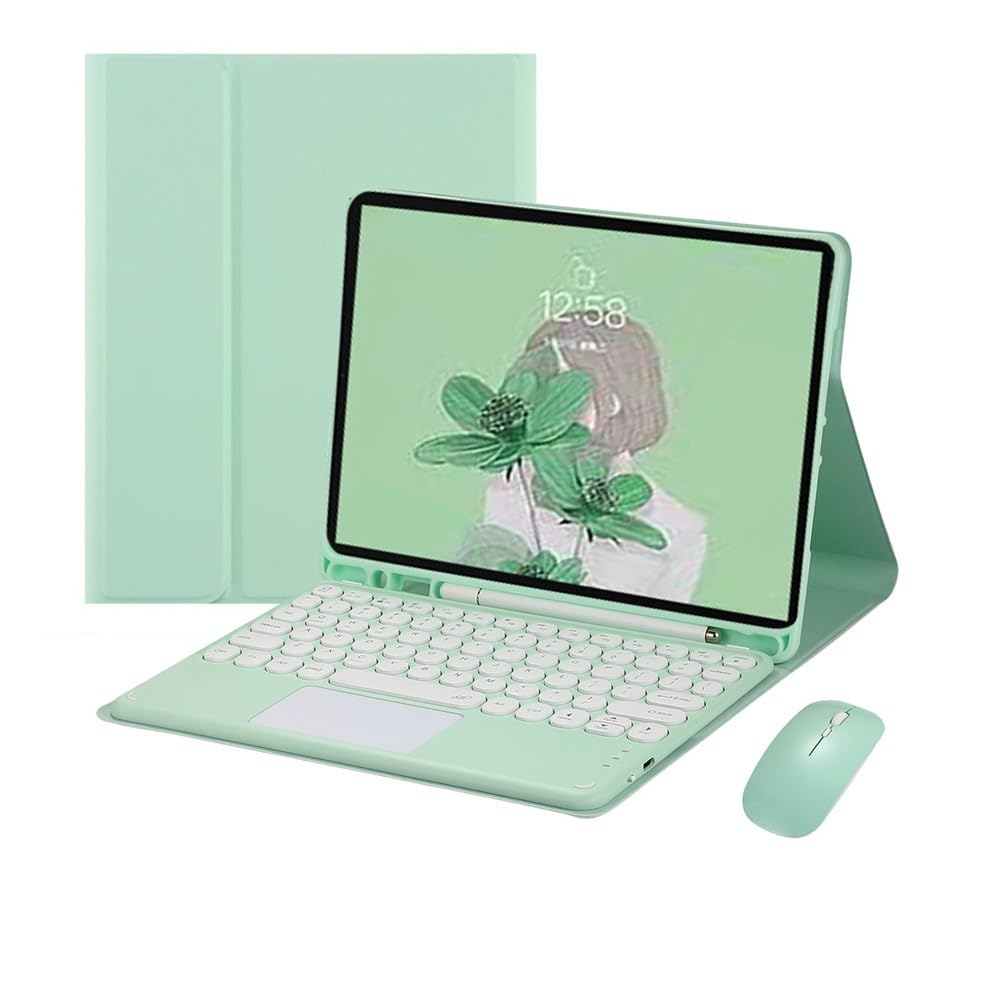 Touch keyboard et souris Galaxy Tab S9 étui cuir PU YSJX - 8