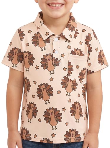 Image of Unique Baby Moisture Wicking Kids Polo Shirts for Toddler Boys Polo Shirt