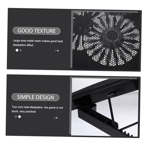 Base refrigeradora para laptop OSALADI con ventiladores silenciosos USB, diseño ergonómico ajustable para enfriamiento óptimo miniatura 5