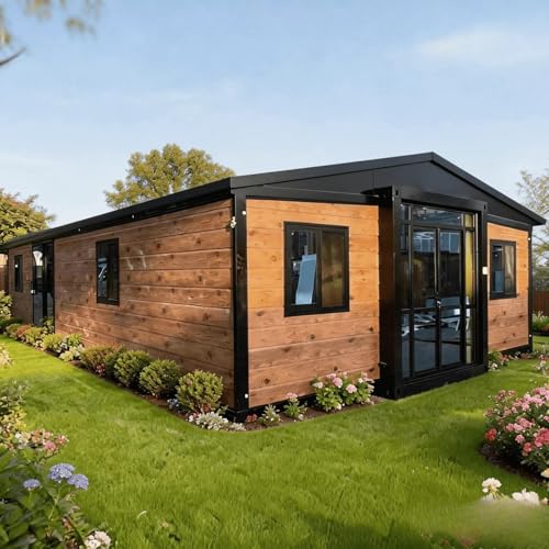 Casas de contenedores expandibles de lujo personalizables para vivir para adultos, casas diminutas de 40 pies en venta prefabricadas con 3 4 dormitorios y sala de estar, prefabricadas modernas y