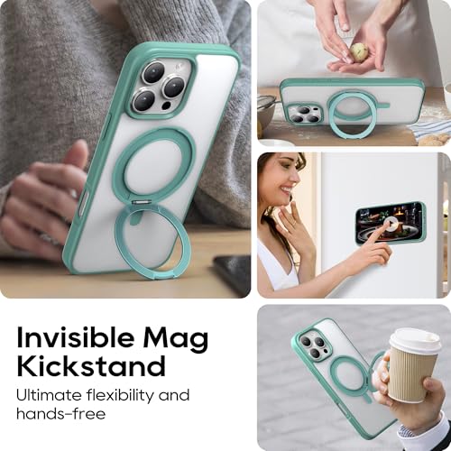 Coque iPhone 16 Pro Vert avec Support MagSafe Intégré - 7
