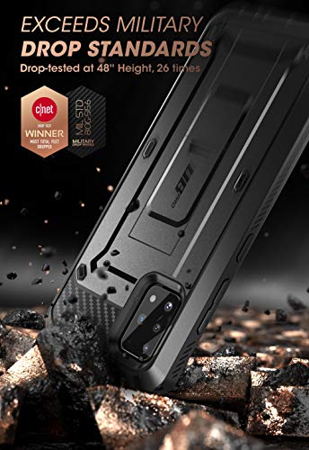 SUPCASE for Samsung Galaxy A51 Case [Not Fit A51 5G Version], [Built-in Screen Protector & Stand & Belt Clip] Full-Body Heavy Duty Rugged Shockproof Protective Phone Case for Galaxy A51, Black - Thumbnail 2