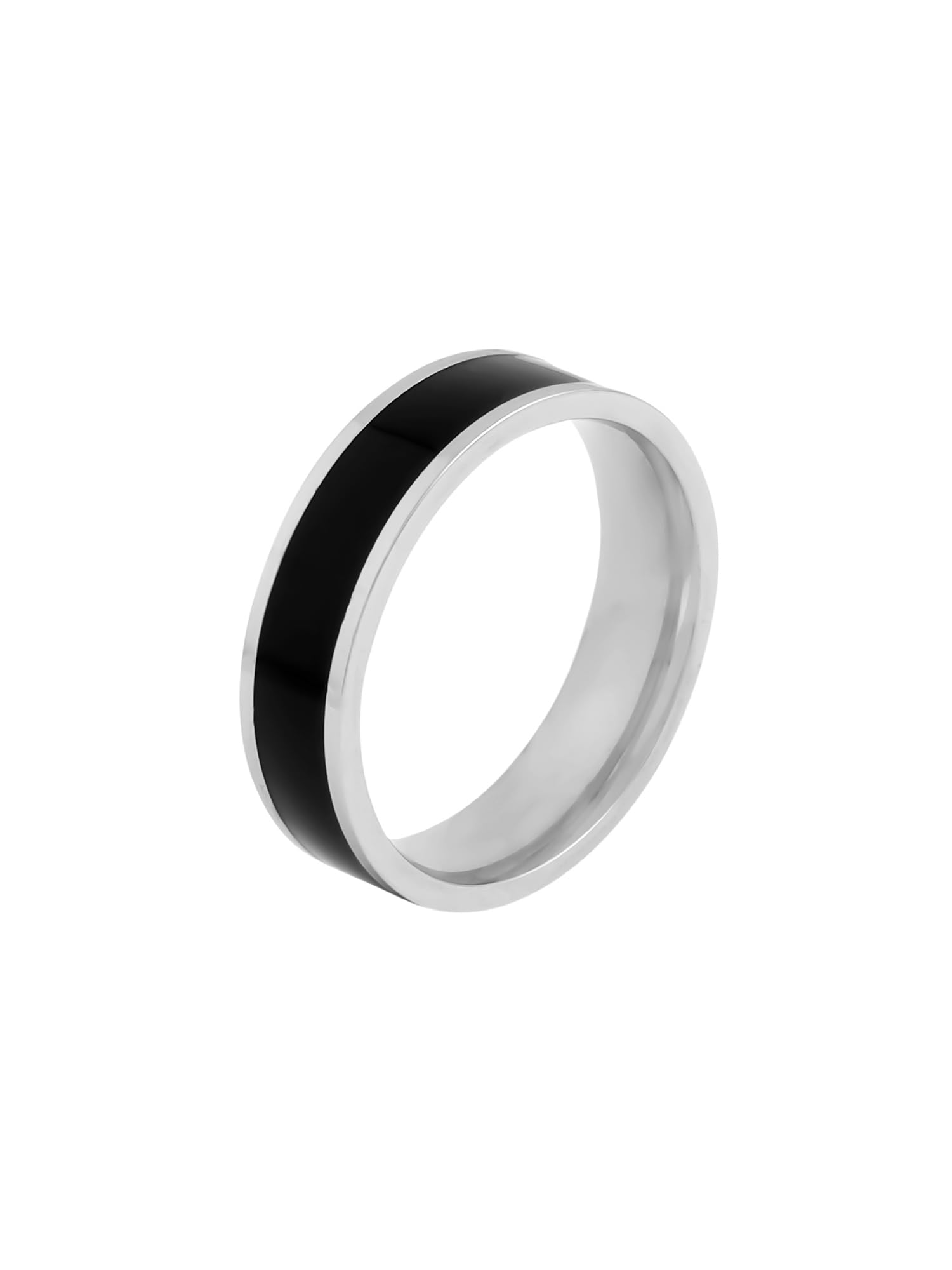 Rings for Men Black Band Ring Noble Men Band Style Titanium Steel Ring for Men & Boys.