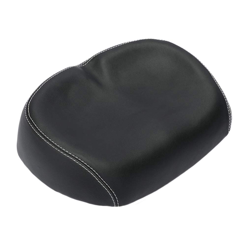 No Nose Bike Saddle Noseless Bike Seat Waterproof Bike Seat Comfortable Replacement Bike Saddle (Color : Black)