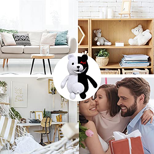 Monokuma Peluche Anime Plush Nero e Bianco Orso