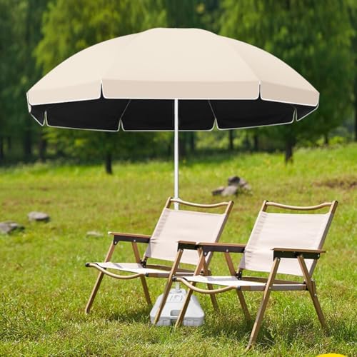 Parasol de table de 2,6 m blanc réglable et étanche