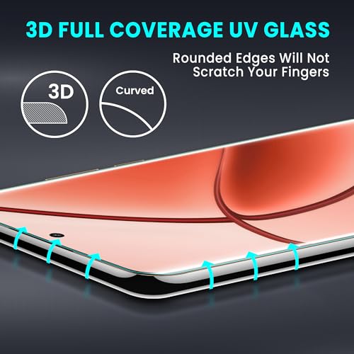 Image of ArmourPro Military Grade UV Tempered Glass Compatible For Realme P1 Pro, 12 Pro Plus and Realme 12 Pro 5G (6.7 Inch) With UV Installation Kit | Edge To Edge Coverage | Crystal Clear, Pack of 2