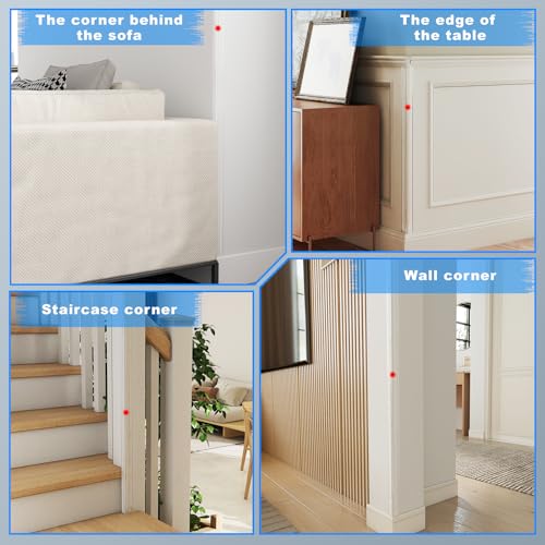 Image of Self-Adhesive Clear Wall Corner Protector - 4Pack, 16 x 1.18 in
