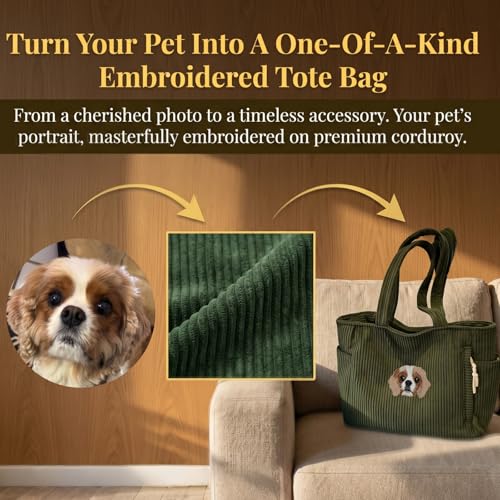 Bolsa Tote Personalizada con Bordado de Mascota miniatura 3