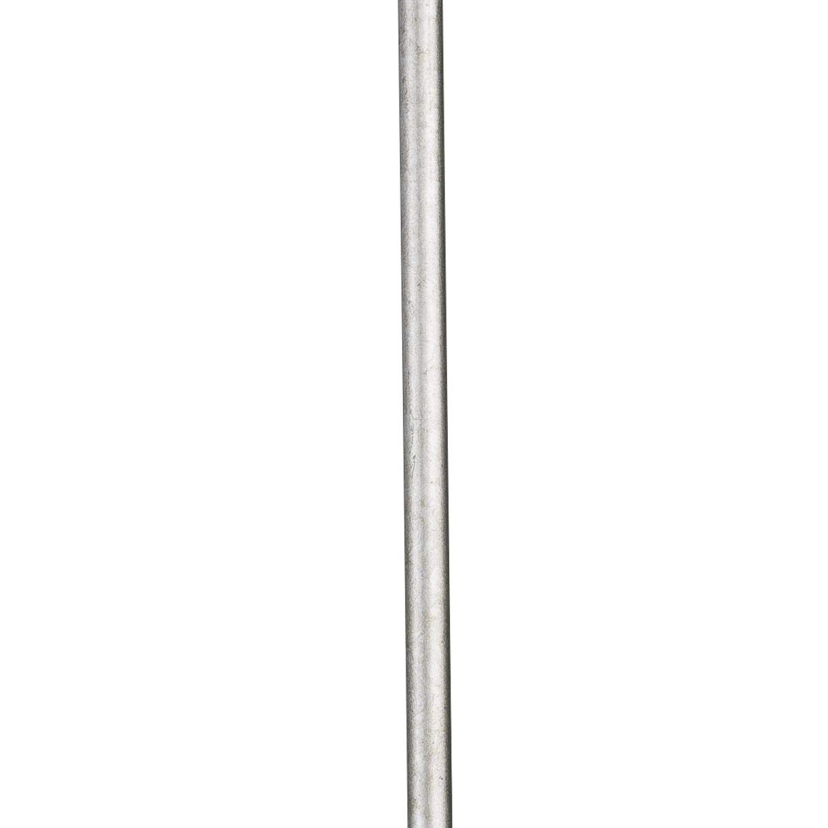 Progress Lighting Ceiling Light or Fan Stem Extension Kit, Two 12" and Two 15" Stems, 54" Total Length, 1/2" Diameter, Hanging Light Fixture &amp; Ceiling Fan Downrod Extension, Galvanized (P8601-141)