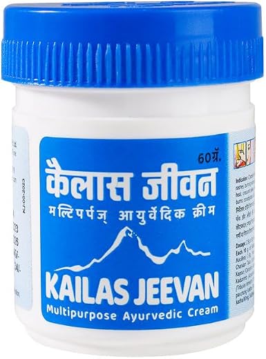 Kailas Jeevan Ayurvedic Cream for Pimples - Natural Acne Relief and Clear Skin Formula 60G (Pack of 1)