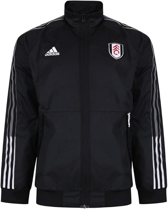 Fulham Football Club Anthem Jacket GE3329 Black Mens Amazon.co.uk