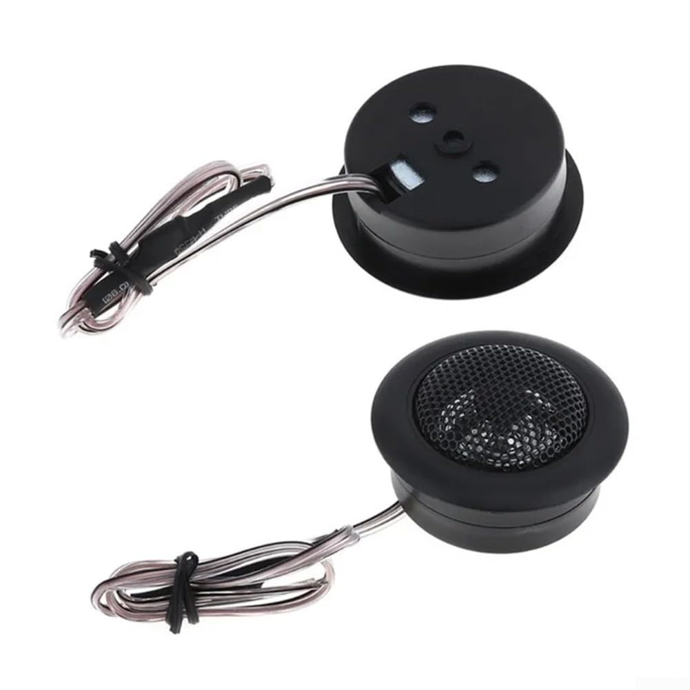 Tweeter a cupola per auto, 120 W, 4 Ohm, altoparlanti audio ad alta frequenza, sistema audio per auto, colore nero, confezione da 2