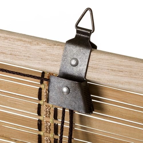 Miniatura 5 de Lolahome - Persiana Estor Enrollable De Bambú Natural De Estilo Rústico Para Dar Sombra, Protección Solar O Escurecer Puertas O Ventanas Natural, 160x180 Cm