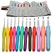 12 Sizes Crochet Hook Set with Ergonomic Handles for Extra Comfort | Comes with Beautiful Felt Bag |  Extra Long and Large Crochet Hooks for Thick Yarn and Smooth Needles for Superior Results