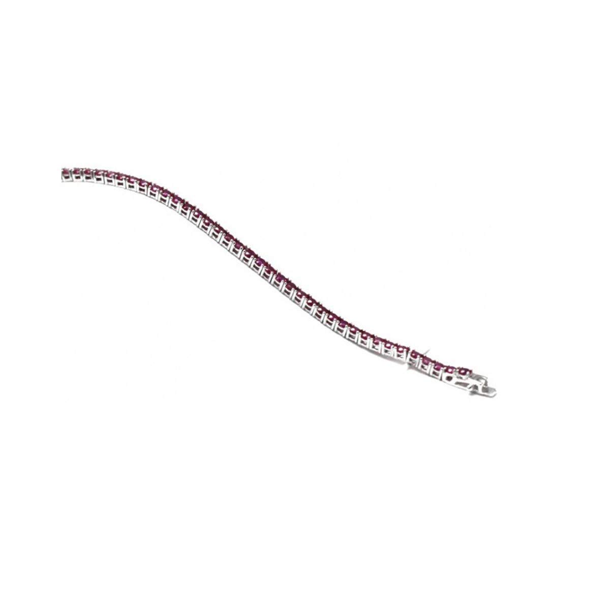 BRACCIALE TENNIS UOMO DONNA ARGENTO 925% CON ZIRCONI A TAGLIO BRILLANTE 19.00 CM