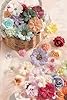 rongflower Faux Flower Heads Small Silk Artificial Flower DIY Fake Mini Flowers Rose Daisy Flowers Craft Supplies for Wedding Party Wreath Graduation Season Party Home Decor (125, Multi Color) #2