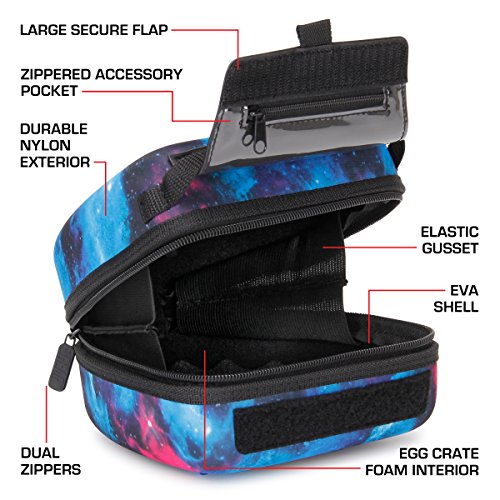Usa Gear Dslr Camera Sleeve With Molded Eva Hard Shell Camera Case Protection, Quick Access Opening, Padded Interior And Rubber Coated Handle-Compatible With Nikon, Canon, Olympus And More (Galaxy) #TOP3