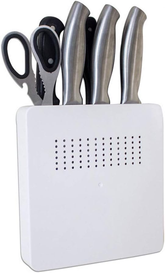 Vpang Plastic Kitchen Knife Storage Block Wall Mounted Knife Holder Storage Rack Shelf 4 Slot