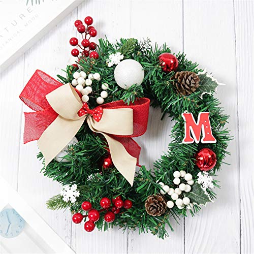 Décoration de couronne de Noël YZCIS pour habiller les accessoires de lieu