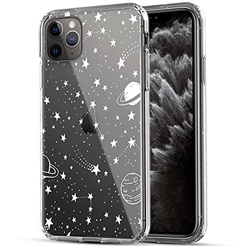 iPhone 11 Pro Max Case, RANZ Anti-Scratch Shockproof Series Clear Hard PC+ TPU Bumper Protective Cover Case for iPhone 11 Pro Max - Universe