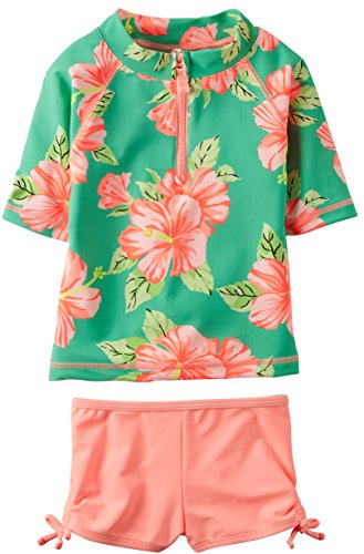 Carters Floral Rashguard Set