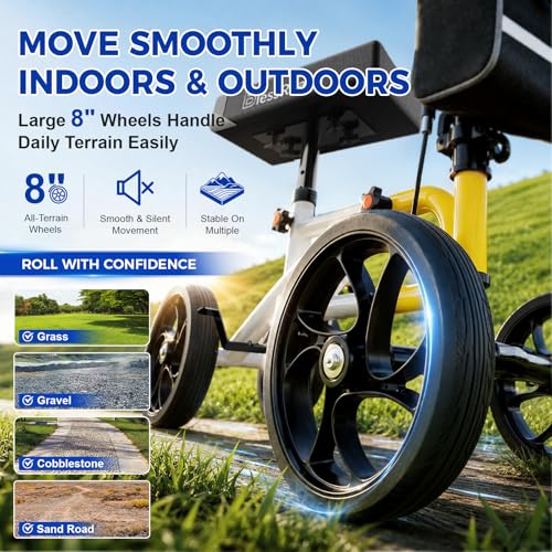 Image of BlessReach Lightweight Knee Scooter for Adults for Foot Injuries,Knee Pad